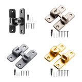 Maxbell Zinc Alloy Door Lock Lathch Door Latch Lock for Bedroom Home Security Garden Black