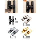 Maxbell Zinc Alloy Door Lock Lathch Door Latch Lock for Bedroom Home Security Garden Black