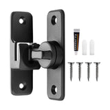 Maxbell Zinc Alloy Door Lock Lathch Door Latch Lock for Bedroom Home Security Garden Black