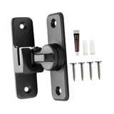 Maxbell Zinc Alloy Door Lock Lathch Door Latch Lock for Bedroom Home Security Garden Black