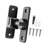 Maxbell Zinc Alloy Door Lock Lathch Door Latch Lock for Bedroom Home Security Garden Black