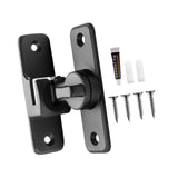 Maxbell Zinc Alloy Door Lock Lathch Door Latch Lock for Bedroom Home Security Garden Black