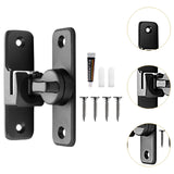 Maxbell Zinc Alloy Door Lock Lathch Door Latch Lock for Bedroom Home Security Garden Black
