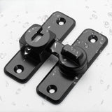 Maxbell Zinc Alloy Door Lock Lathch Door Latch Lock for Bedroom Home Security Garden Black