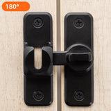 Maxbell Zinc Alloy Door Lock Lathch Door Latch Lock for Bedroom Home Security Garden Black
