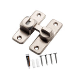 Maxbell Zinc Alloy Door Lock Lathch Door Latch Lock for Bedroom Home Security Garden Silver
