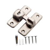 Maxbell Zinc Alloy Door Lock Lathch Door Latch Lock for Bedroom Home Security Garden Silver