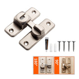 Maxbell Zinc Alloy Door Lock Lathch Door Latch Lock for Bedroom Home Security Garden Silver