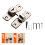 Maxbell Zinc Alloy Door Lock Lathch Door Latch Lock for Bedroom Home Security Garden Silver
