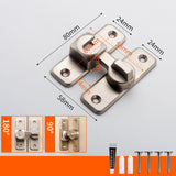 Maxbell Zinc Alloy Door Lock Lathch Door Latch Lock for Bedroom Home Security Garden Silver