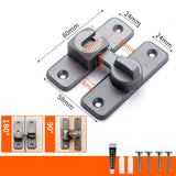 Maxbell Zinc Alloy Door Lock Lathch Door Latch Lock for Bedroom Home Security Garden Grey