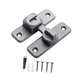 Maxbell Zinc Alloy Door Lock Lathch Door Latch Lock for Bedroom Home Security Garden Grey