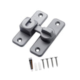 Maxbell Zinc Alloy Door Lock Lathch Door Latch Lock for Bedroom Home Security Garden Grey
