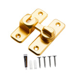 Maxbell Zinc Alloy Door Lock Lathch Door Latch Lock for Bedroom Home Security Garden Gold