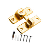 Maxbell Zinc Alloy Door Lock Lathch Door Latch Lock for Bedroom Home Security Garden Gold