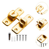 Maxbell Zinc Alloy Door Lock Lathch Door Latch Lock for Bedroom Home Security Garden Gold