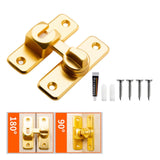 Maxbell Zinc Alloy Door Lock Lathch Door Latch Lock for Bedroom Home Security Garden Gold