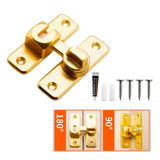 Maxbell Zinc Alloy Door Lock Lathch Door Latch Lock for Bedroom Home Security Garden Gold