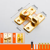 Maxbell Zinc Alloy Door Lock Lathch Door Latch Lock for Bedroom Home Security Garden Gold