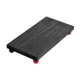 Maxbell Wooden Cosmetic Stand Sturdy Pedestal Stand for Dresser Countertop Dormitory Large Black