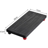 Maxbell Wooden Cosmetic Stand Sturdy Pedestal Stand for Dresser Countertop Dormitory Large Black