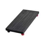 Maxbell Wooden Cosmetic Stand Sturdy Pedestal Stand for Dresser Countertop Dormitory Large Black