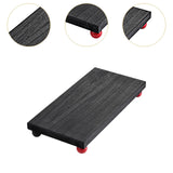 Maxbell Wooden Cosmetic Stand Sturdy Pedestal Stand for Dresser Countertop Dormitory Large Black