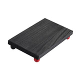 Maxbell Wooden Cosmetic Stand Sturdy Pedestal Stand for Dresser Countertop Dormitory Medium Black