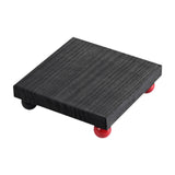 Maxbell Wooden Cosmetic Stand Sturdy Pedestal Stand for Dresser Countertop Dormitory Small Black