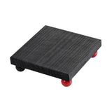 Maxbell Wooden Cosmetic Stand Sturdy Pedestal Stand for Dresser Countertop Dormitory Small Black