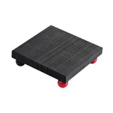 Maxbell Wooden Cosmetic Stand Sturdy Pedestal Stand for Dresser Countertop Dormitory Small Black
