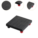 Maxbell Wooden Cosmetic Stand Sturdy Pedestal Stand for Dresser Countertop Dormitory Small Black