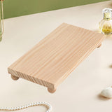 Maxbell Wooden Cosmetic Stand Sturdy Pedestal Stand for Dresser Countertop Dormitory Large Wood