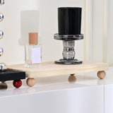 Maxbell Wooden Cosmetic Stand Sturdy Pedestal Stand for Dresser Countertop Dormitory Large Wood