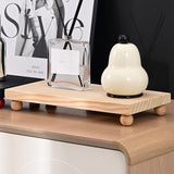 Maxbell Wooden Cosmetic Stand Sturdy Pedestal Stand for Dresser Countertop Dormitory Large Wood