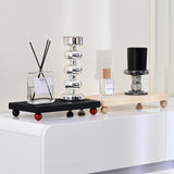 Maxbell Wooden Cosmetic Stand Sturdy Pedestal Stand for Dresser Countertop Dormitory Large Wood