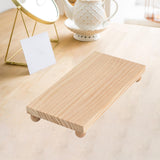 Maxbell Wooden Cosmetic Stand Sturdy Pedestal Stand for Dresser Countertop Dormitory Large Wood