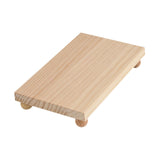 Maxbell Wooden Cosmetic Stand Sturdy Pedestal Stand for Dresser Countertop Dormitory Medium Wood