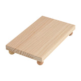 Maxbell Wooden Cosmetic Stand Sturdy Pedestal Stand for Dresser Countertop Dormitory Medium Wood