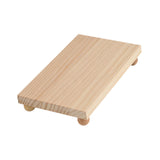 Maxbell Wooden Cosmetic Stand Sturdy Pedestal Stand for Dresser Countertop Dormitory Medium Wood