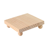 Maxbell Wooden Cosmetic Stand Sturdy Pedestal Stand for Dresser Countertop Dormitory Small Wood
