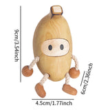 Maxbell Wooden Banana Statue Sculpture Table Centerpiece Desktop Fruit Figurine Doll