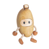 Maxbell Wooden Banana Statue Sculpture Table Centerpiece Desktop Fruit Figurine Doll