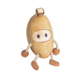 Maxbell Wooden Banana Statue Sculpture Table Centerpiece Desktop Fruit Figurine Doll