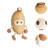 Maxbell Wooden Banana Statue Sculpture Table Centerpiece Desktop Fruit Figurine Doll