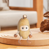 Maxbell Wooden Banana Statue Sculpture Table Centerpiece Desktop Fruit Figurine Doll