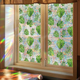 Maxbell Window Privacy Film Reusable for Room Heat Control Stained Glass Window Film
