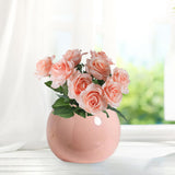 Maxbell Plant Pot Home Table Centerpiece Desktop Small Bookshelf Ceramic Flower Vase Pink