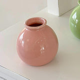 Maxbell Plant Pot Home Table Centerpiece Desktop Small Bookshelf Ceramic Flower Vase Pink