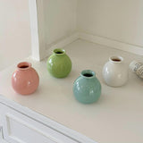 Maxbell Plant Pot Home Table Centerpiece Desktop Small Bookshelf Ceramic Flower Vase Pink